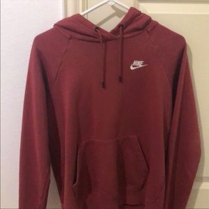 nike red maroon hoodie